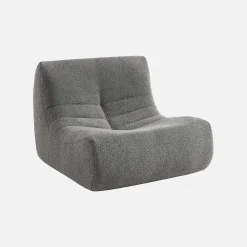 Fauteuils boucléstof Sokol 1 zitplaats (set van 2)