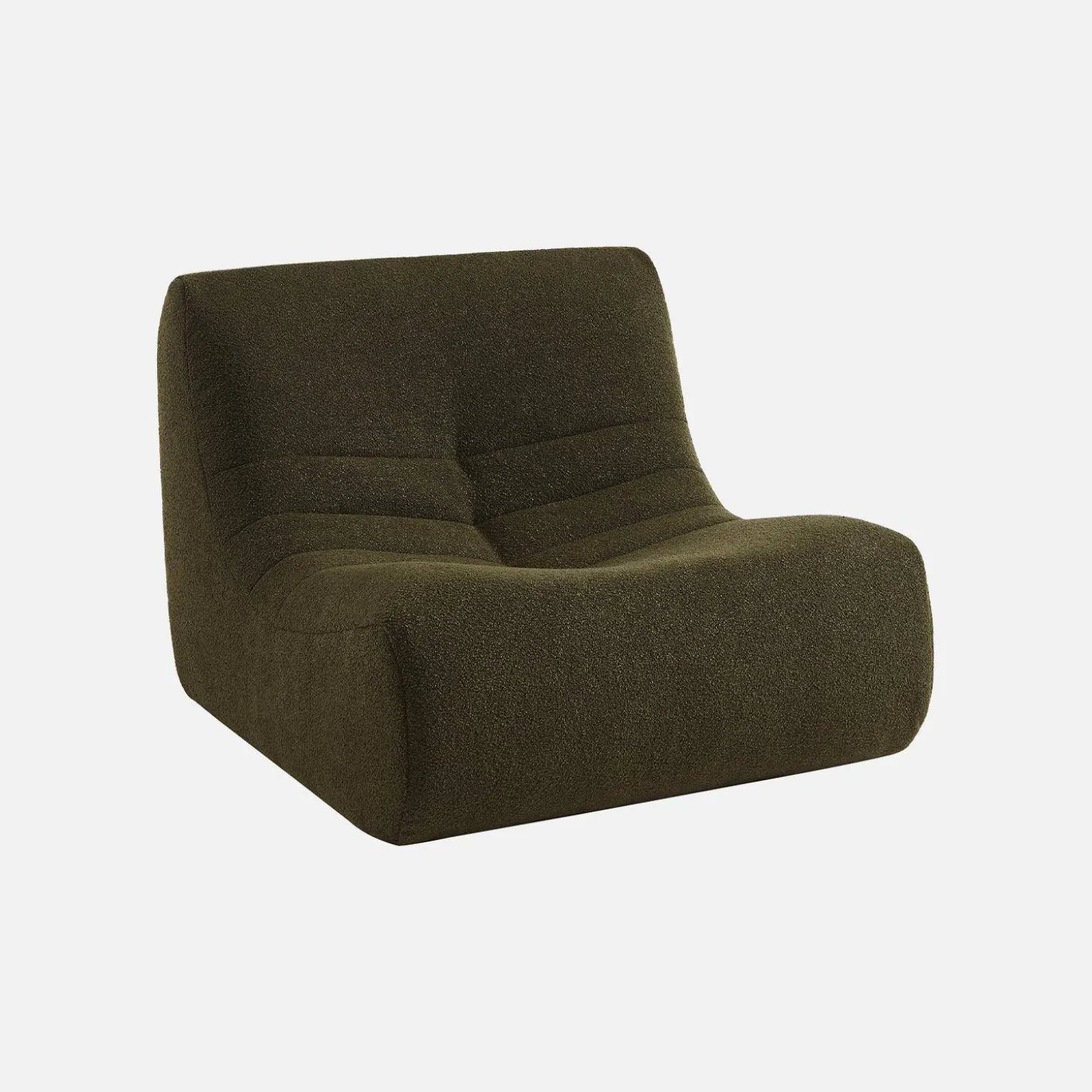 Fauteuils boucléstof Sokol 1 zitplaats (set van 2)