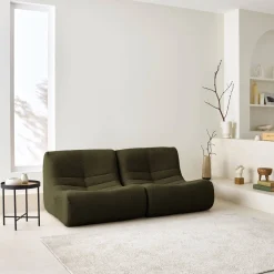 Fauteuils boucléstof Sokol 1 zitplaats (set van 2)