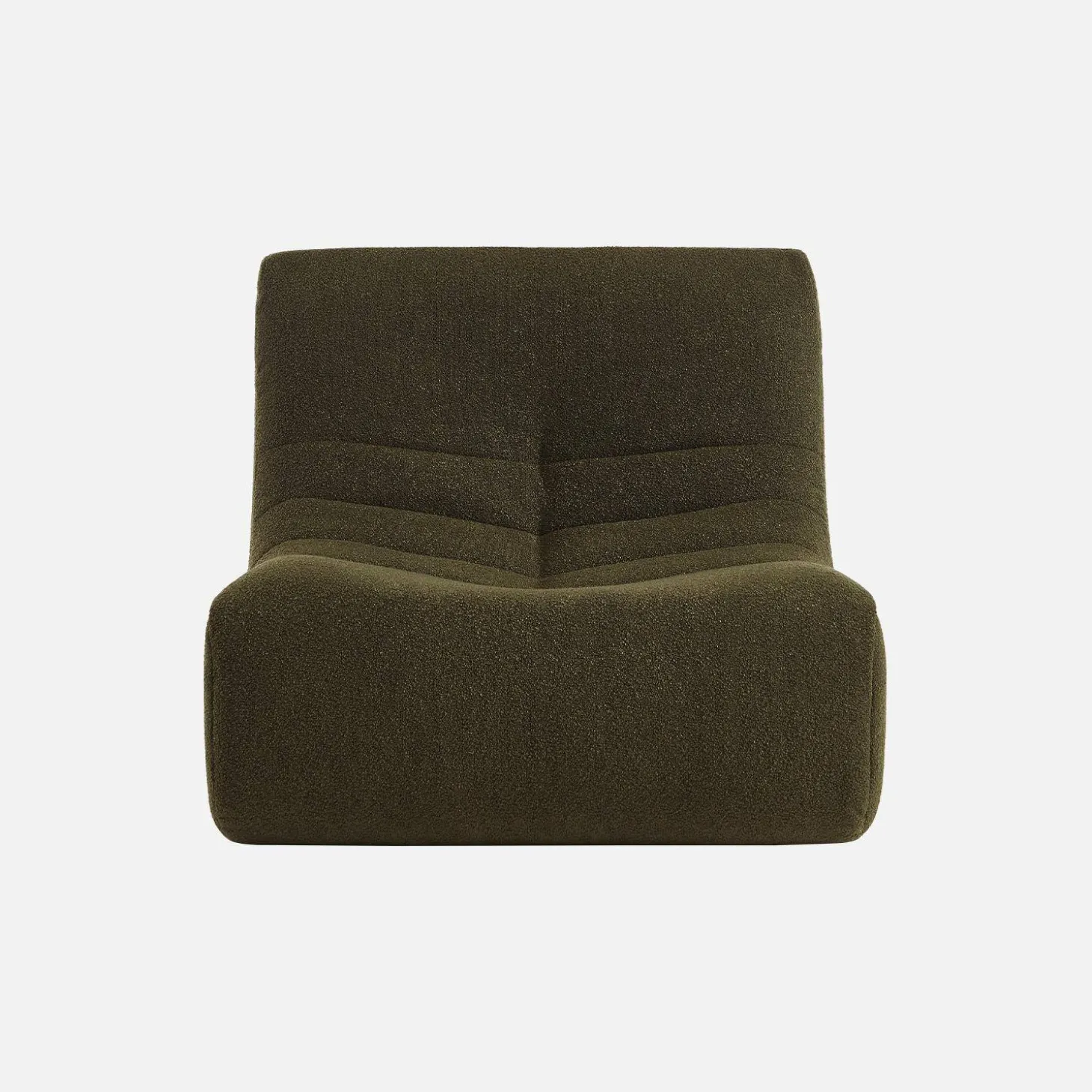 Fauteuils boucléstof Sokol 1 zitplaats (set van 2)