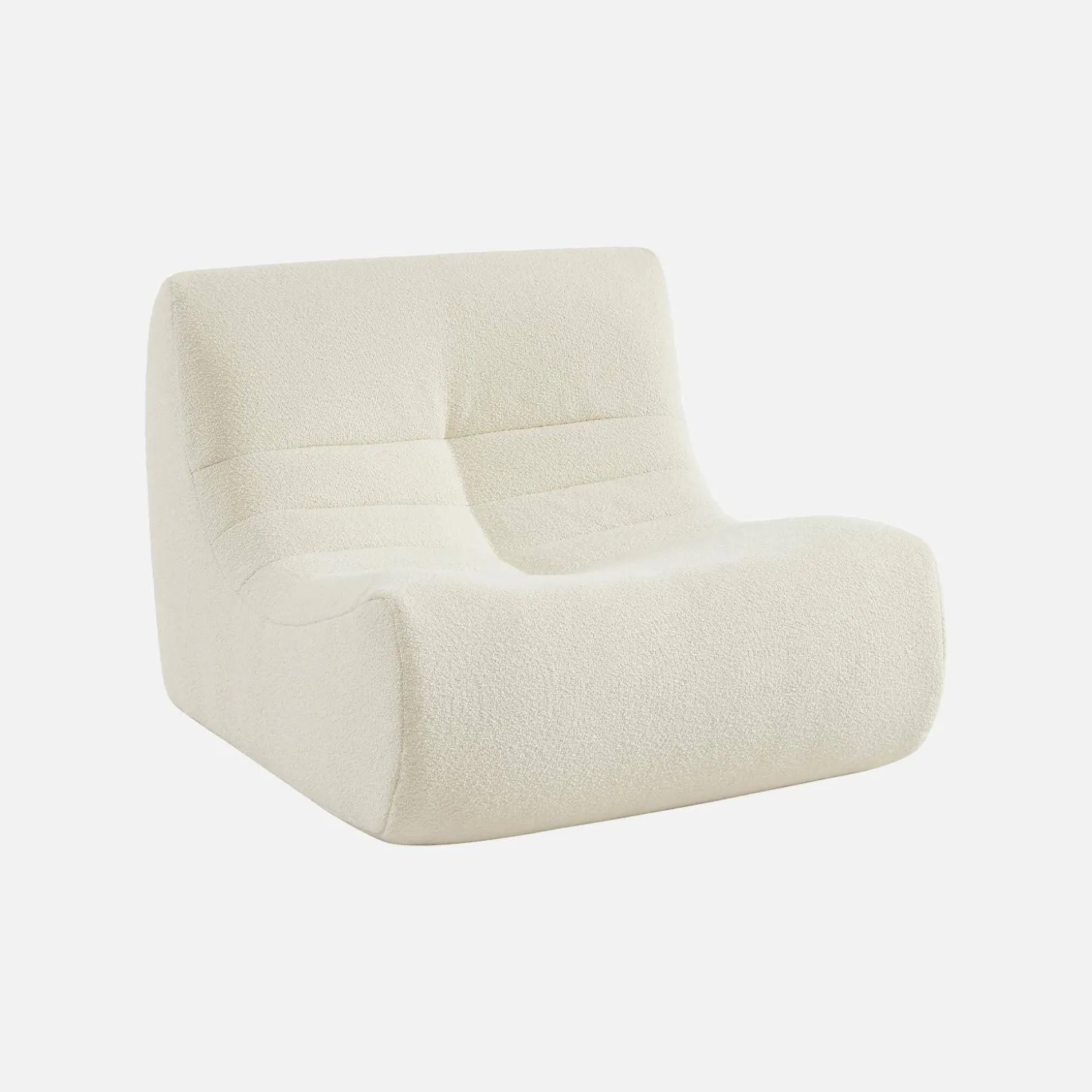 Fauteuils boucléstof Sokol 1 zitplaats (set van 2)