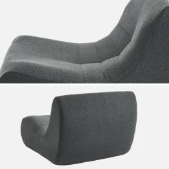 Fauteuils boucléstof Sokol 1 zitplaats (set van 2)