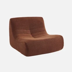 Fauteuils boucléstof Sokol 1 zitplaats (set van 3)