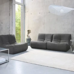 Fauteuils boucléstof Sokol 1 zitplaats (set van 3)