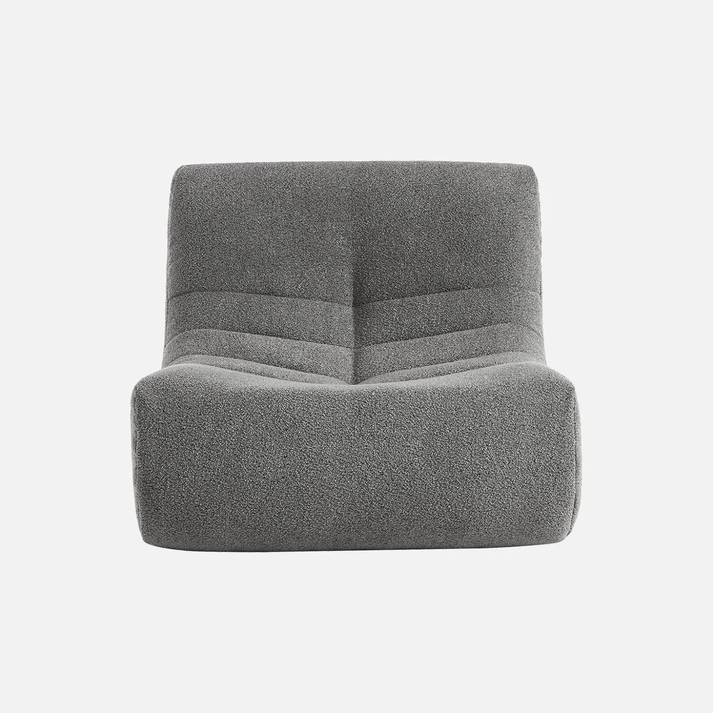 Fauteuils boucléstof Sokol 1 zitplaats (set van 3)