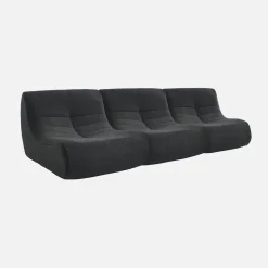 Fauteuils boucléstof Sokol 1 zitplaats (set van 3)