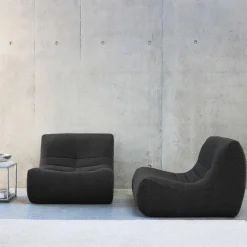 Fauteuils boucléstof Sokol 1 zitplaats (set van 2)