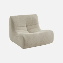 Fauteuils boucléstof Sokol 1 zitplaats (set van 2)