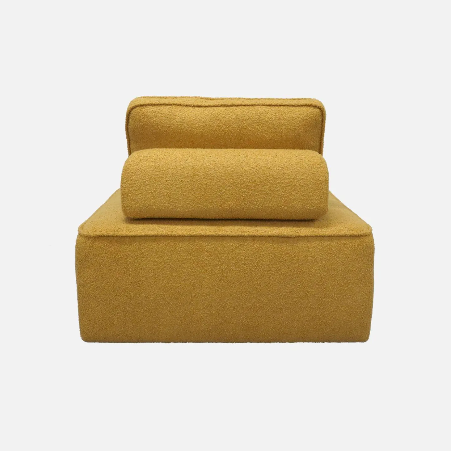 Fauteuils boucléstof 1 zitplaats (set van 2)