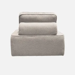 Fauteuils boucléstof 1 zitplaats (set van 2)