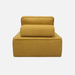 Fauteuils boucléstof 1 zitplaats (set van 3)