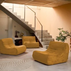 Fauteuils corduroy Sokol 1 zitplaats (set van 3)