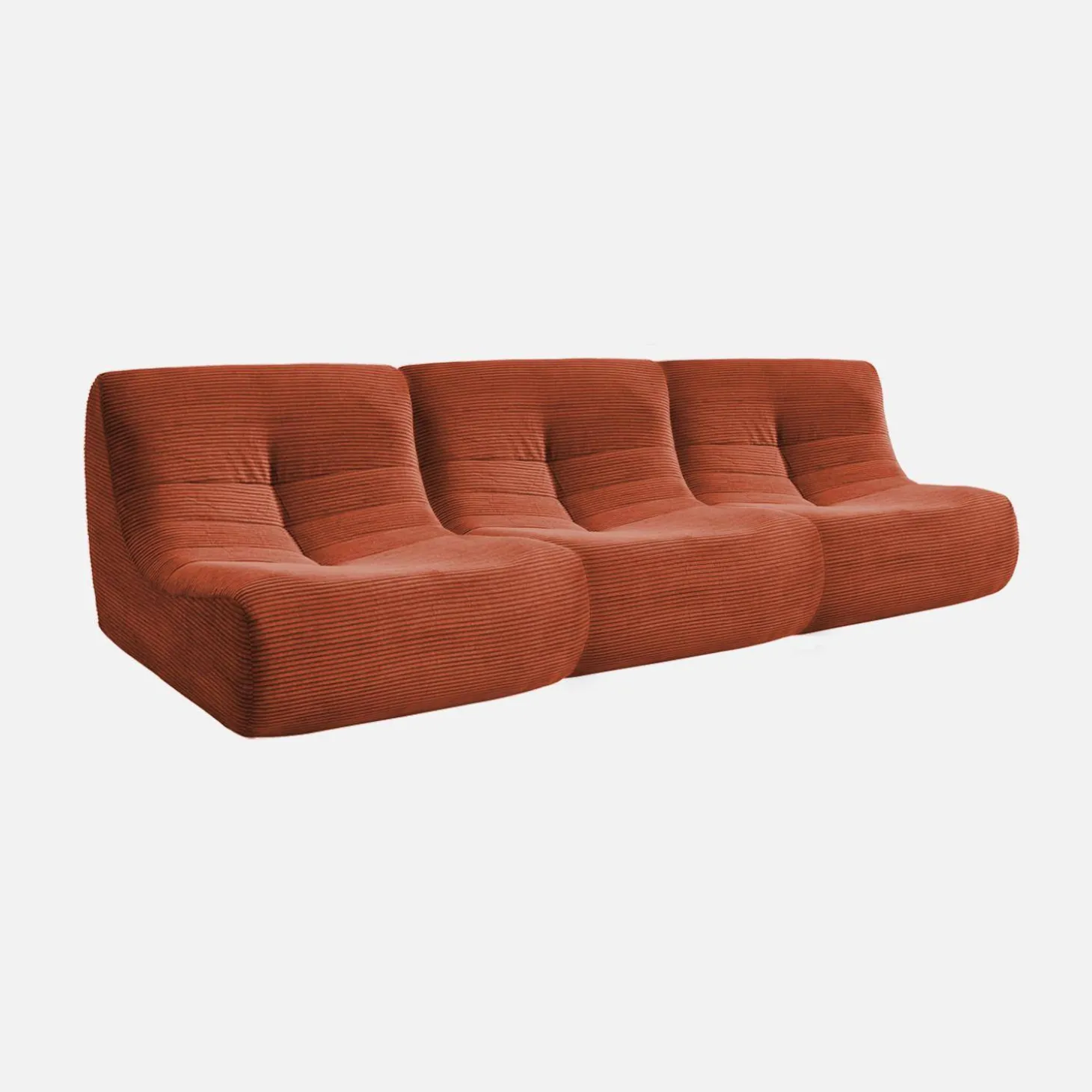 Fauteuils corduroy Sokol 1 zitplaats (set van 3)