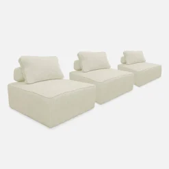 Fauteuils corduroy 1 zitplaats (set van 3)