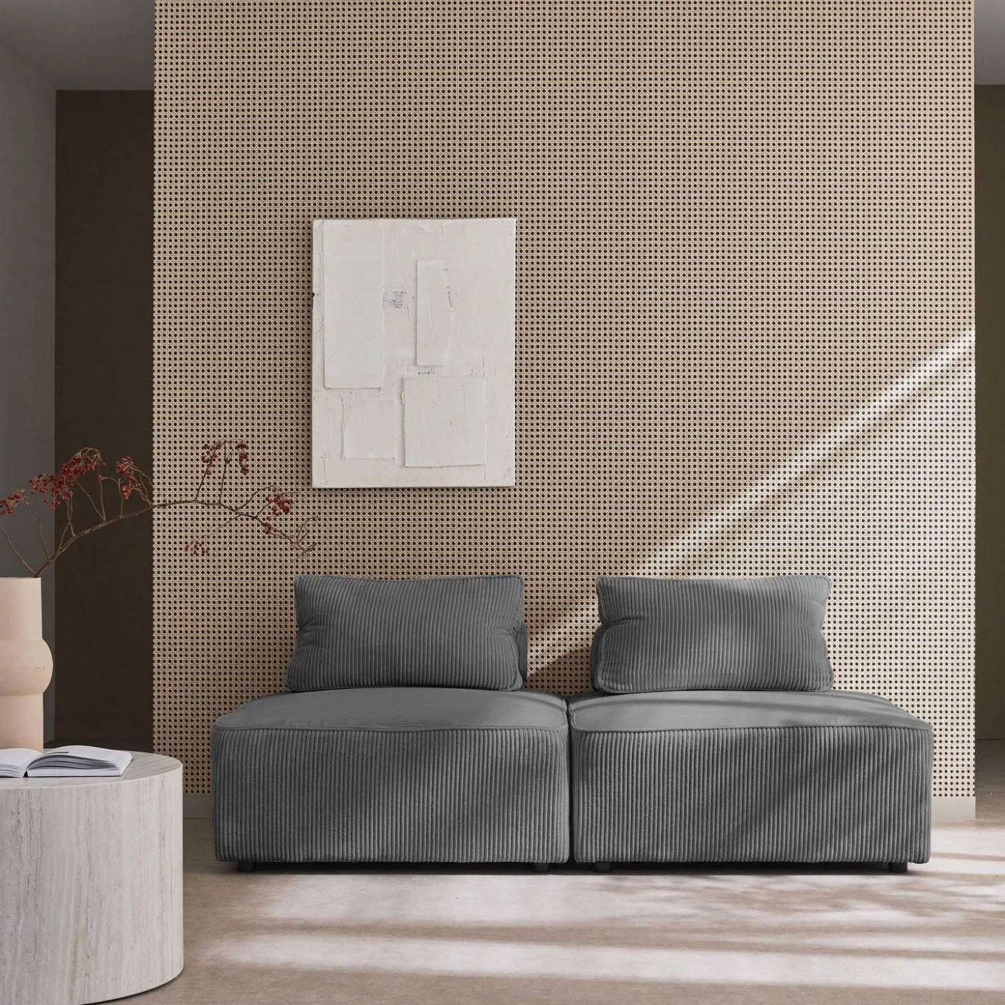 Fauteuils corduroy 1 zitplaats (set van 2)
