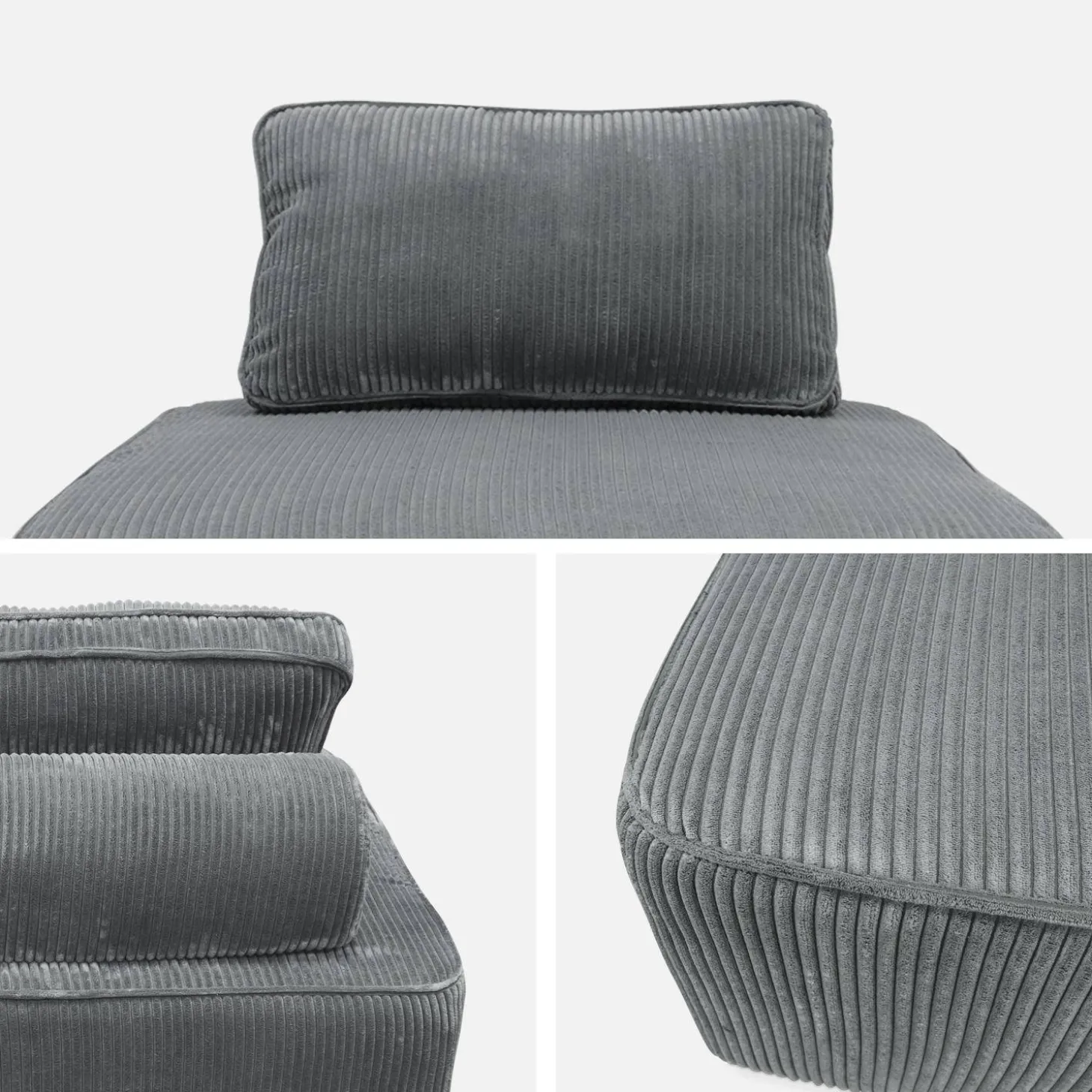 Fauteuils corduroy 1 zitplaats (set van 2)