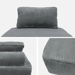 Fauteuils corduroy 1 zitplaats (set van 3)