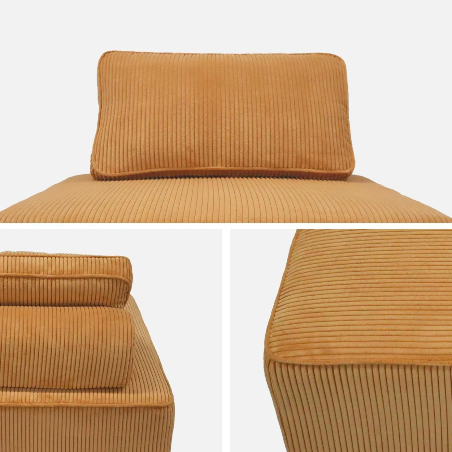 Fauteuils corduroy 1 zitplaats (set van 3)