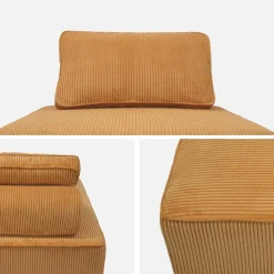 Fauteuils corduroy 1 zitplaats (set van 2)