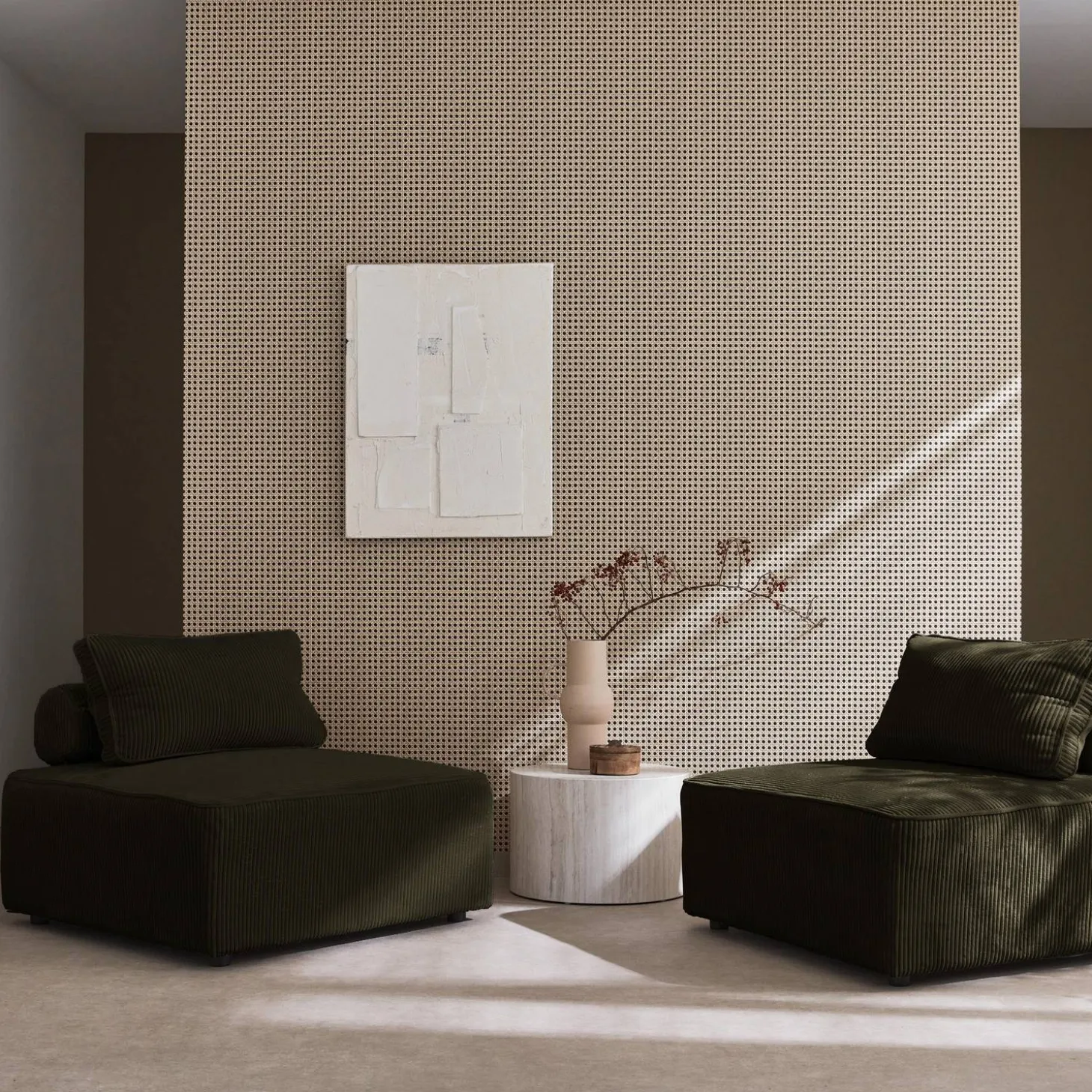 Fauteuils corduroy 1 zitplaats (set van 2)