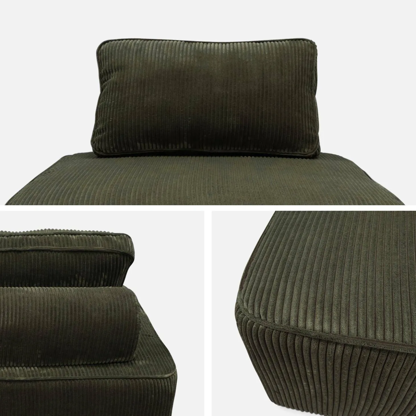Fauteuils corduroy 1 zitplaats (set van 2)