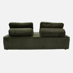 Fauteuils in corduroy 2 zitplaatsen (set van 2)