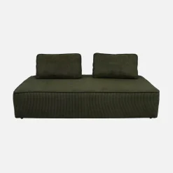 Fauteuils in corduroy 2 zitplaatsen (set van 2)