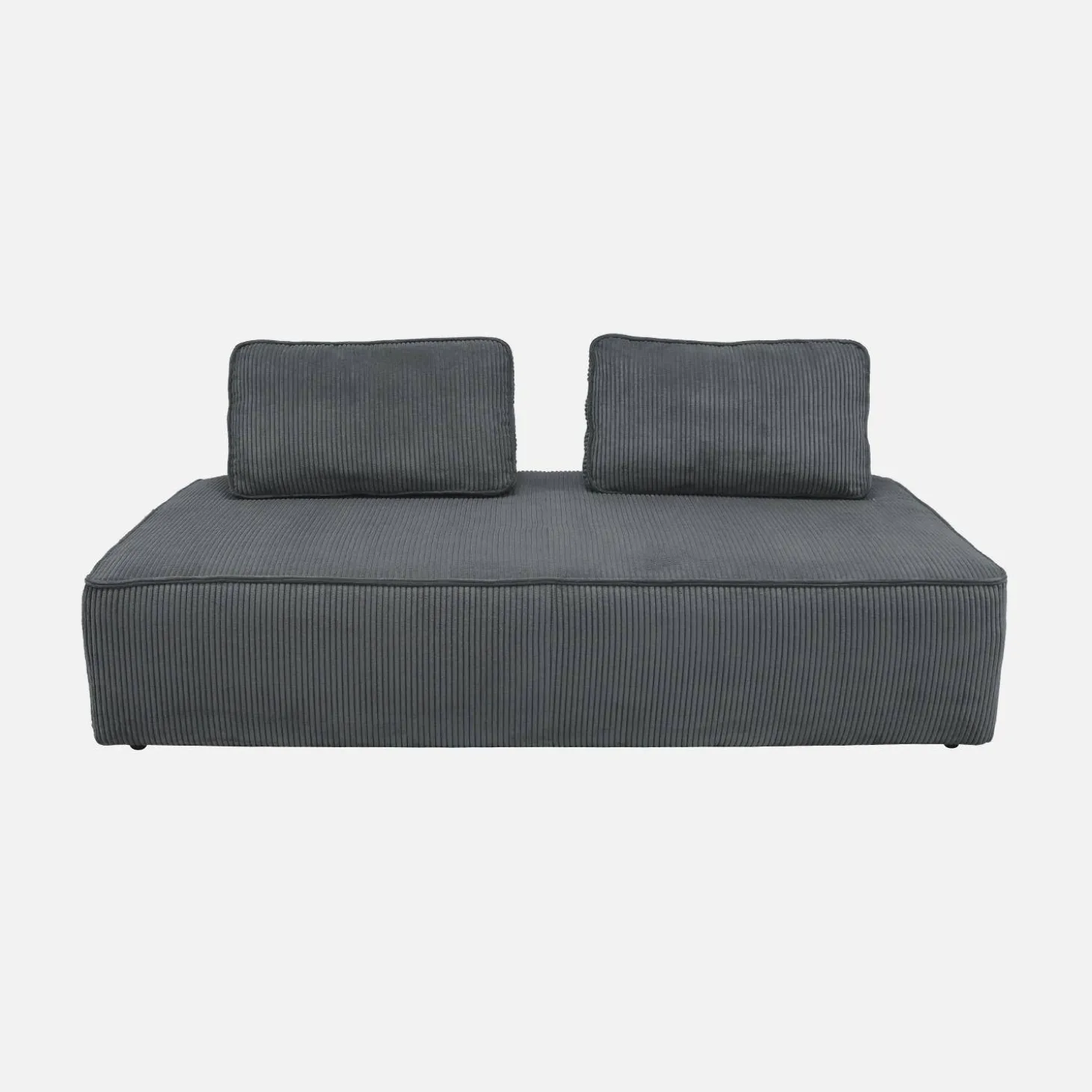 Fauteuils in corduroy 2 zitplaatsen (set van 2)