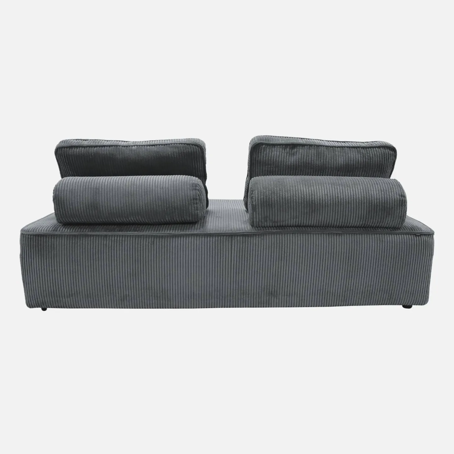 Fauteuils in corduroy 2 zitplaatsen (set van 2)