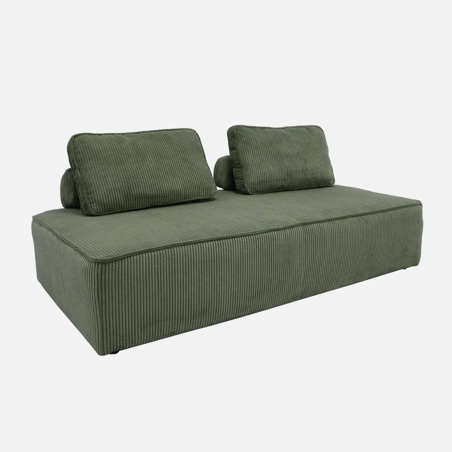 Fauteuils in corduroy 2 zitplaatsen (set van 2)