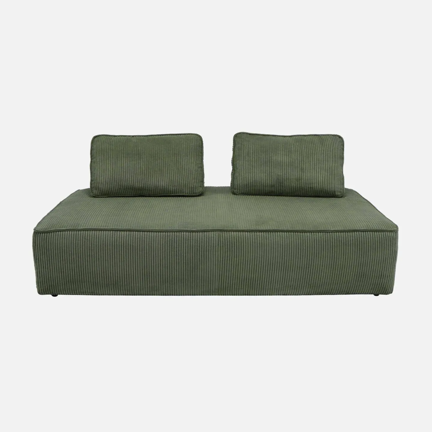 Fauteuils in corduroy 2 zitplaatsen (set van 2)