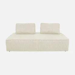 Fauteuils in corduroy 2 zitplaatsen (set van 2)