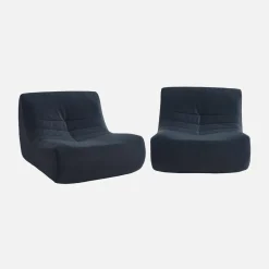 Fauteuils waterafstotend velours Sokol 1 zitplaats (set van 2)