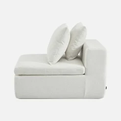 Fauteuil voor modulaire bank chenille stof 1 zitplaats