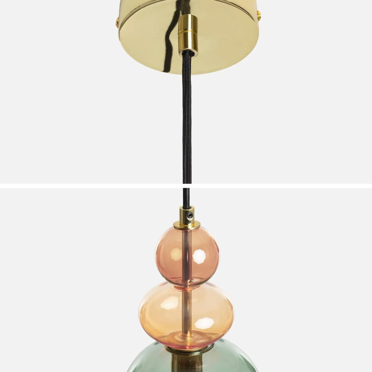 Glazen hanglamp voor binnen Ø15cm