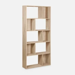 Half open boekenkast met 10 vakken