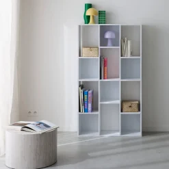 Half open boekenkast met 12 vakken
