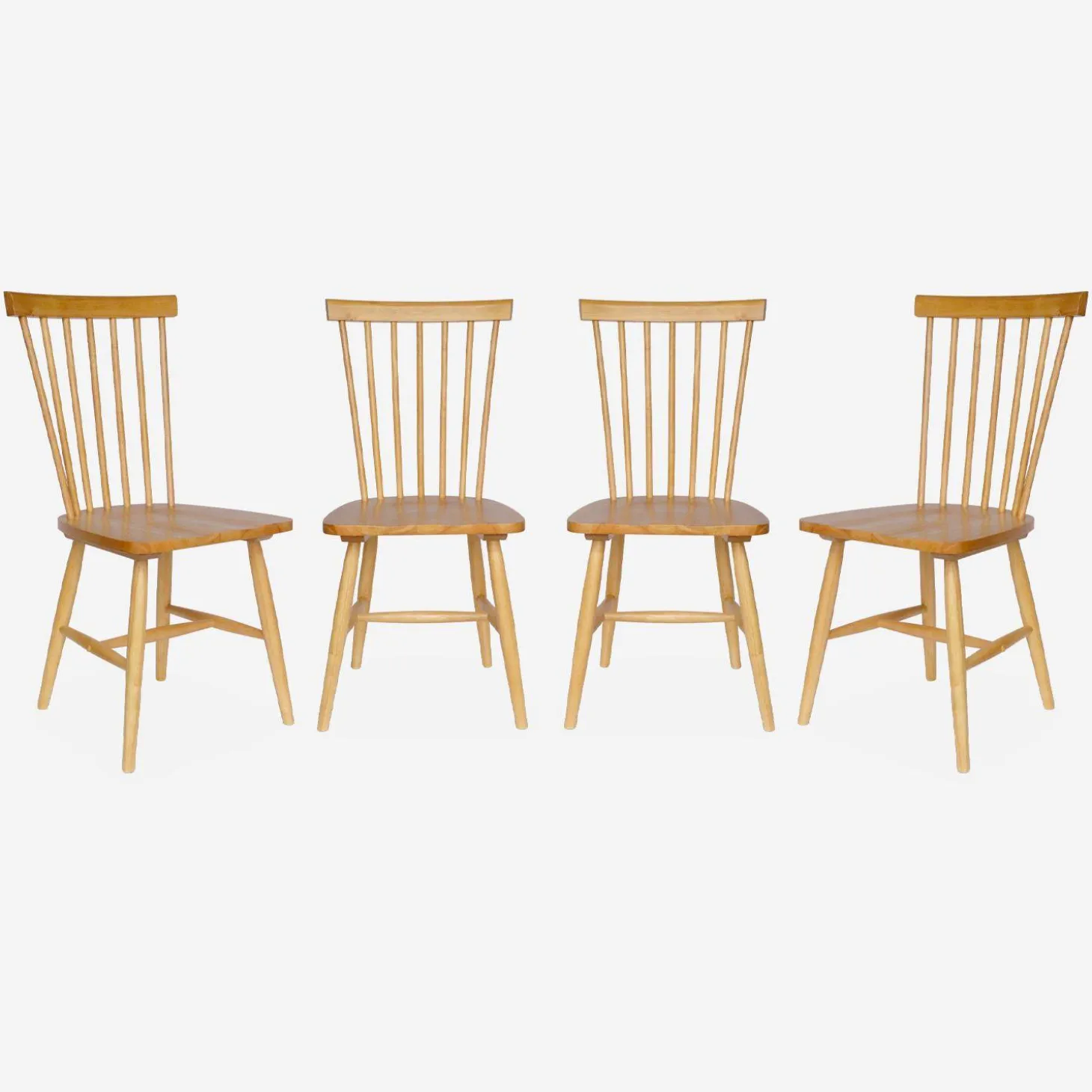 Hevea houten stoel (set van 4)