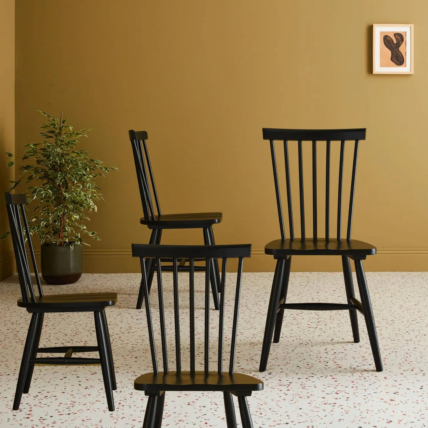 Hevea houten stoel (set van 4)