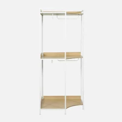 Hoekkast module met hangruimte en planken 80cm