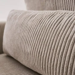 Hoekslaapbank omkeerbaar 5 plaatsen corduroy