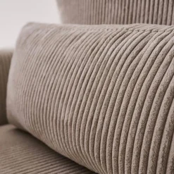 Hoekslaapbank omkeerbaar 5 plaatsen corduroy