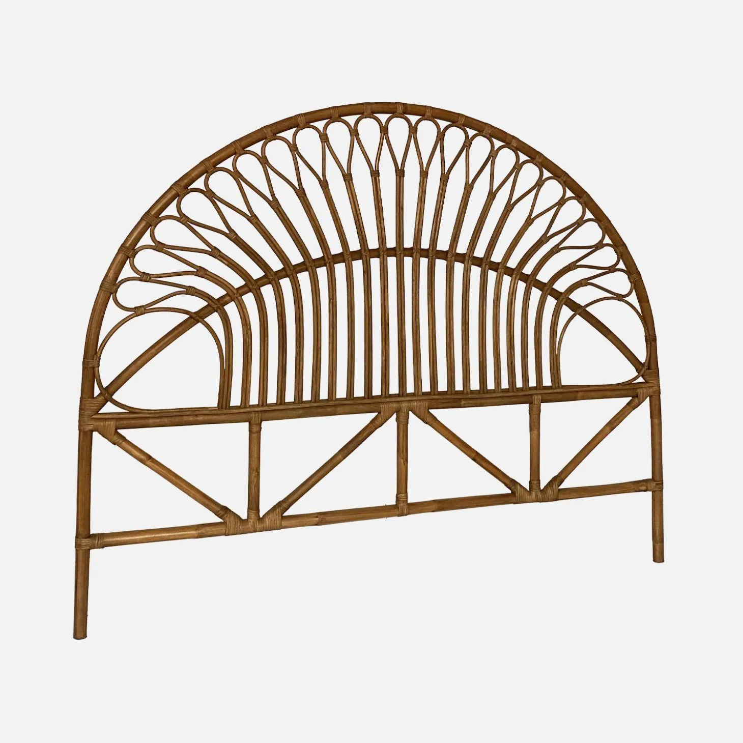 Hoofdeinde van donker rotan