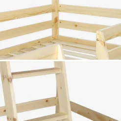 Hoogslaper kinderbed hut 90 x 190 cm