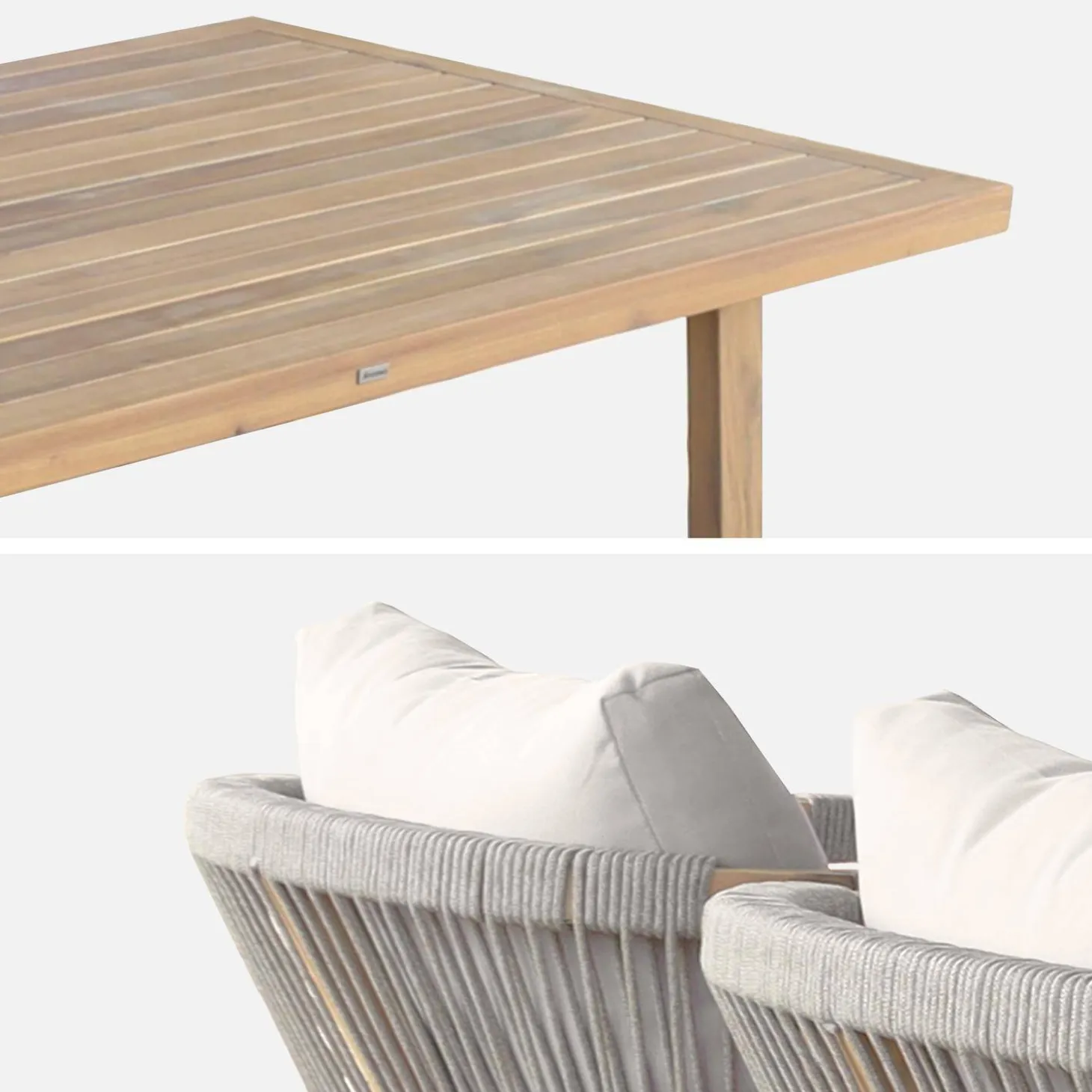 Houten acacia tuintafel met 4 stoelen