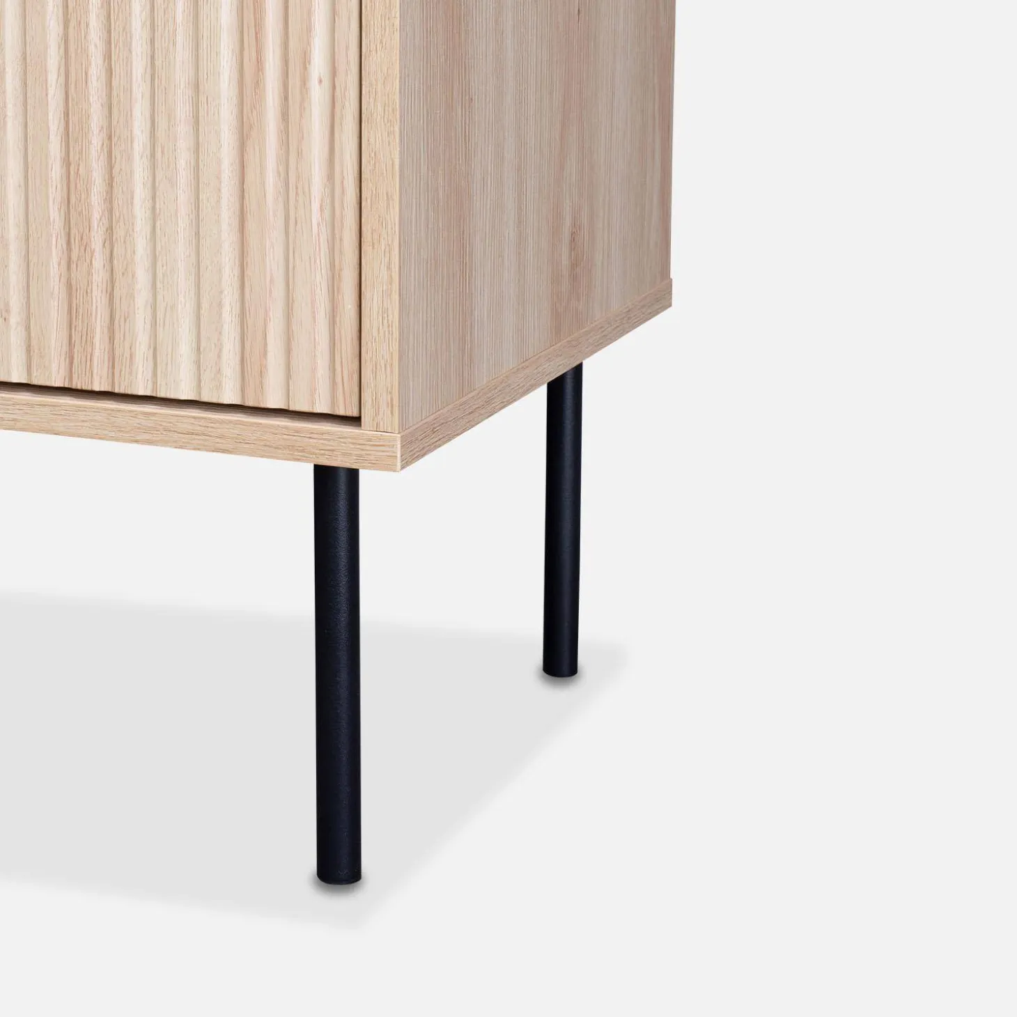 Houten decor TV-meubel, gegroefd - Braga