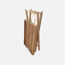 Houten dienblad op standaard