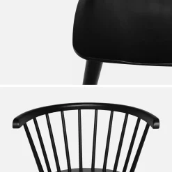 Houten en multiplex barstoel (set van 4)