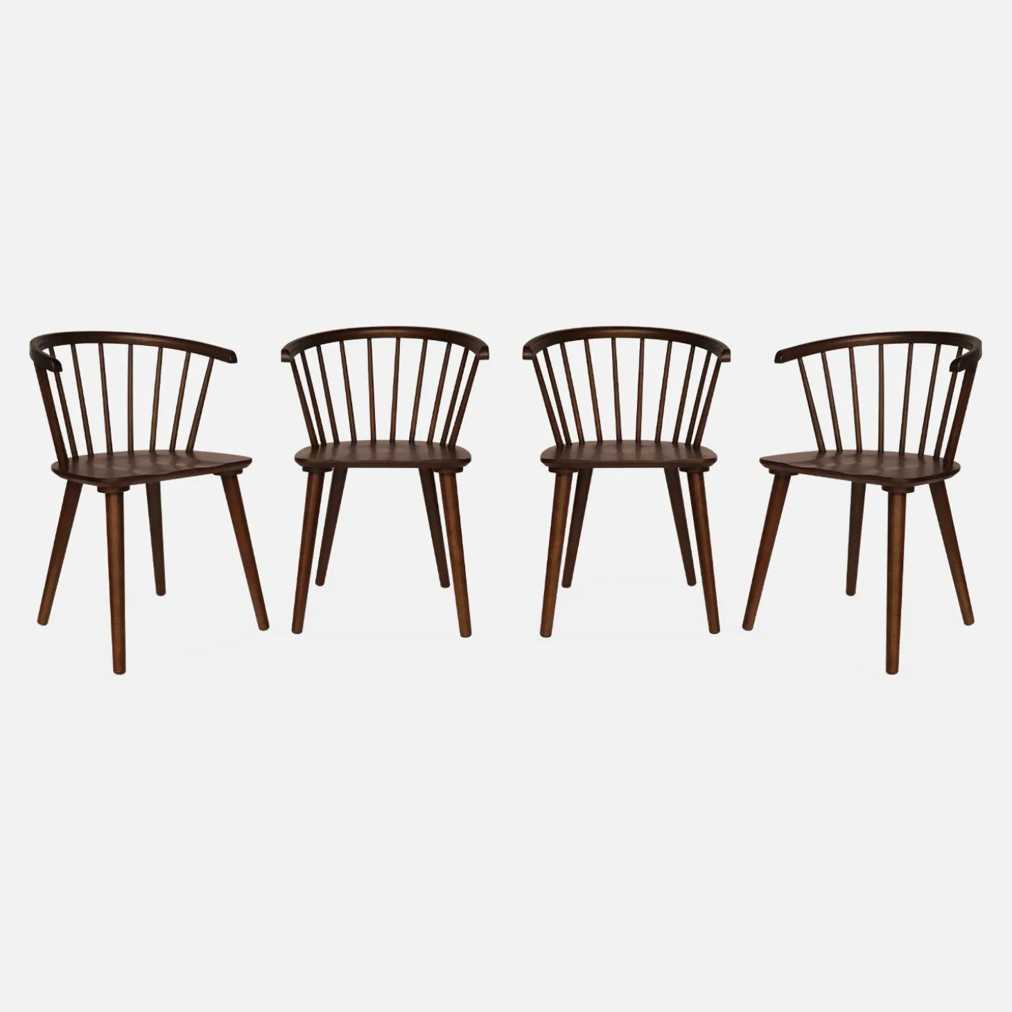 Houten en multiplex barstoel (set van 4)