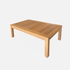 Houten loungeset, 4 zitplaatsen